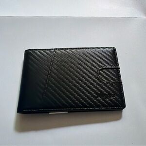 MVGGES Black Wallet with Money Clip RFID Blocking Minimalist Wallet for Men